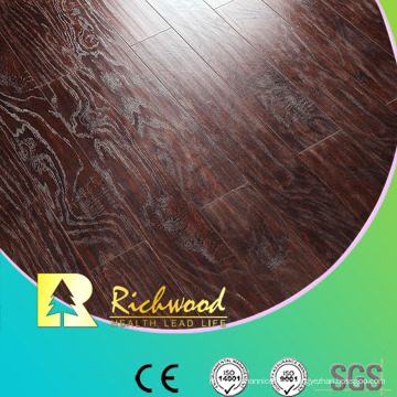 Commercial 8.3mm HDF AC3 Embossed Elm V-Grooved Laminated Flooring